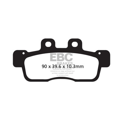 Plaquettes de frein organiques pour scooter EBC SFA632