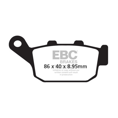 Plaquettes de frein organiques pour scooter EBC SFA655