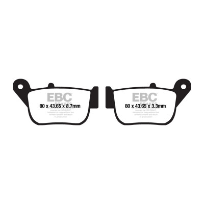 Plaquettes de frein organiques pour scooter EBC SFA678