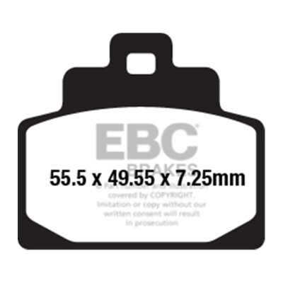 Plaquettes de frein organiques pour scooter EBC SFA681