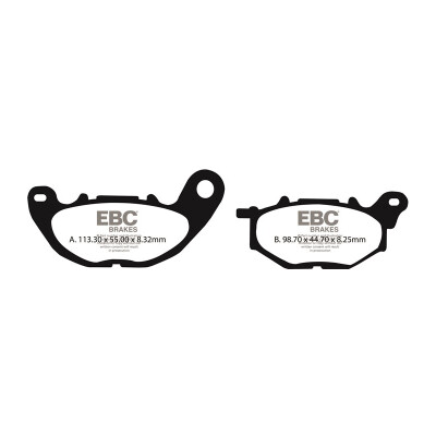 Plaquettes de frein organiques pour scooter EBC SFA705