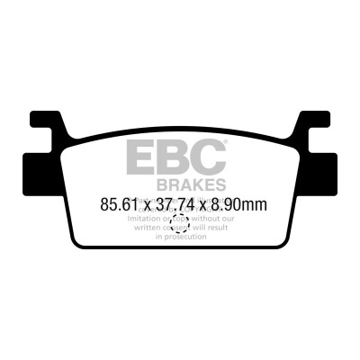 Plaquettes de frein frittées EBC SFA719HH pour scooter