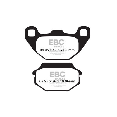 Plaquettes de frein en carbone pour scooter EBC SFAC083