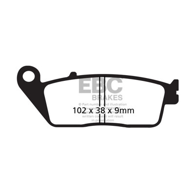 Plaquettes de frein en carbone pour scooter EBC SFAC142