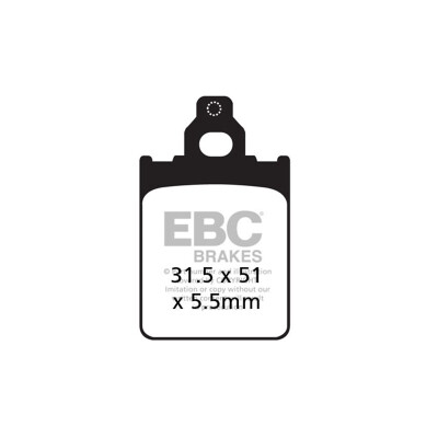 Plaquettes de frein carbone EBC pour scooter SFAC186