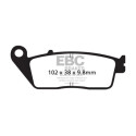 Plaquettes de frein en carbone pour scooter EBC SFAC196