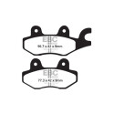 Plaquettes de frein en carbone pour scooter EBC SFAC197