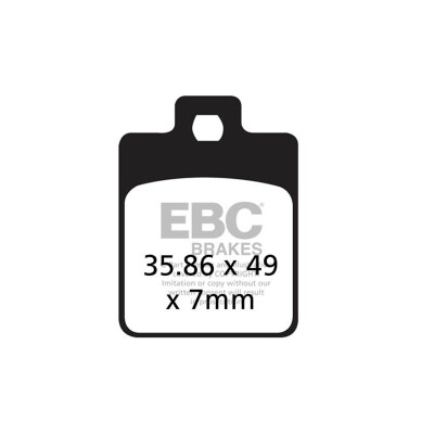 Plaquettes de frein en carbone pour scooter EBC SFAC260