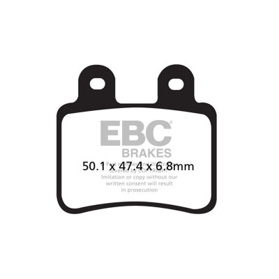 Plaquettes de frein en carbone pour scooter EBC SFAC350