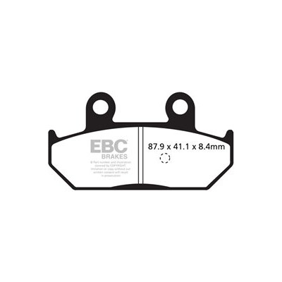 Plaquettes de frein en carbone pour scooter EBC SFAC412
