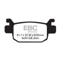 Plaquettes de frein en carbone pour scooter EBC SFAC415