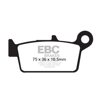 Plaquettes de frein en carbone pour scooter EBC SFAC427