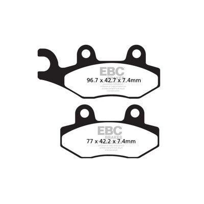 Plaquettes de frein en carbone pour scooter EBC SFAC430