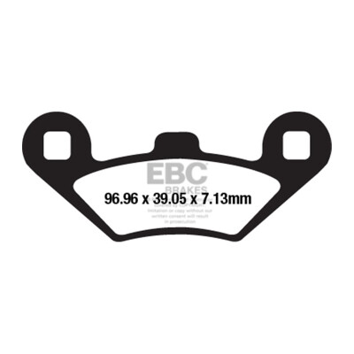 Plaquettes de frein en carbone pour scooter EBC SFAC650