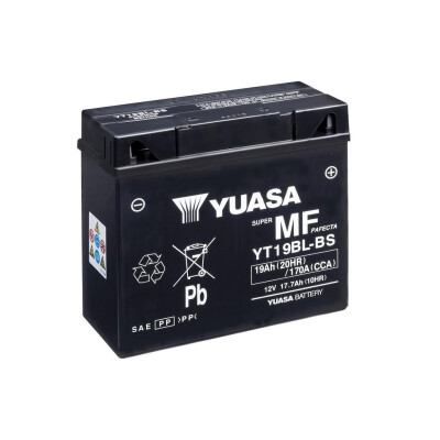 Batterie de moto sans entretien GS GT19BL-BS AGM avec pack d'acide