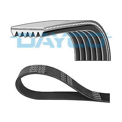 Courroie trapézoïdale à nervures DAYCO 6PK1640