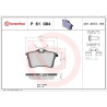 Jeu de 4 plaquettes de frein BREMBO P 61 084