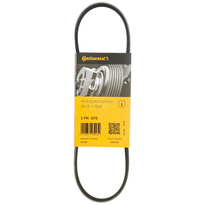 Courroie trapézoïdale en poly V ContiTech 3PK670