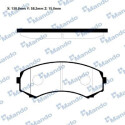 Jeu de plaquettes de frein MANDO RMPA09