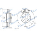 Disque de frein MANDO MBC035156
