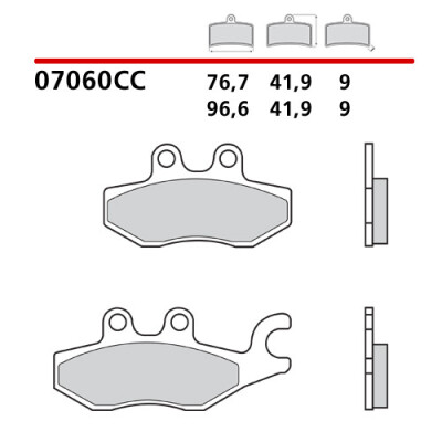 PLAQUETTES DE FREIN BREMBO 07060