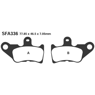 Plaquettes de frein EBC Kevlar pour Yamaha NuovoZ 0607