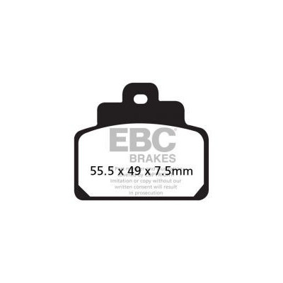 Plaquettes de frein EBC pour scooter Gilera SFA459