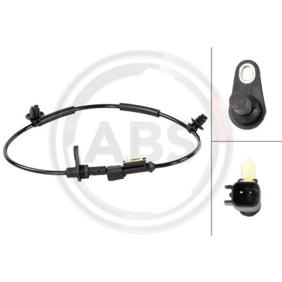 Capteur, vitesse de roue