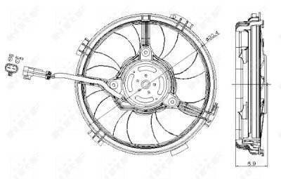 Ventilateur, refroidissement du moteur