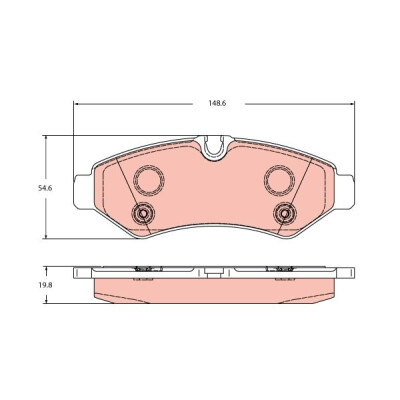 Kit de plaquettes de frein, frein à disque