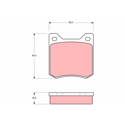 Kit de plaquettes de frein, frein à disque