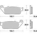 PLAQUETTES DE FREIN BREMBO 07HO34SP