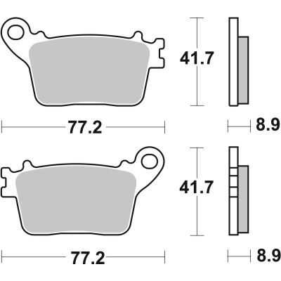 PLAQUETTES DE FREIN BREMBO 07HO59SP
