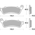 PLAQUETTES DE FREIN BREMBO 07HO66SP