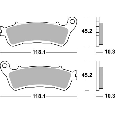 PLAQUETTES DE FREIN BREMBO 07HO66SP