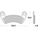 PLAQUETTES DE FREIN BREMBO 07PO17SD