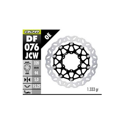 Disque de frein DF076JCW 320x94x5