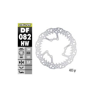 Disque de frein DF082HW 260x101x3