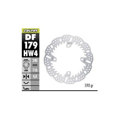 DISQUE DE FREIN DF179HW4 240x116x4