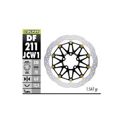 DISQUE DE FREIN DF211JCW1G03 330x70,2x6
