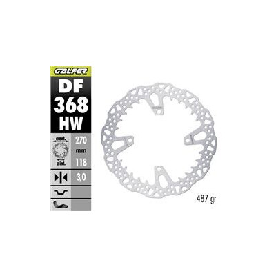 Disque de frein DF368HW 270x118x3