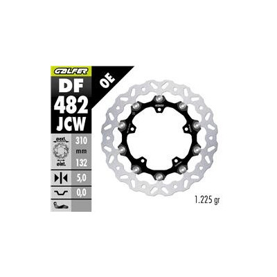 DISQUE DE FREIN DF482JCW 310x132x5