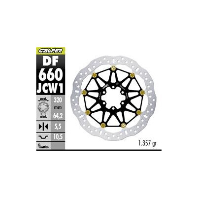 DISQUE DE FREIN DF660JCW1G03 319,75 x 64,2 x 5,5