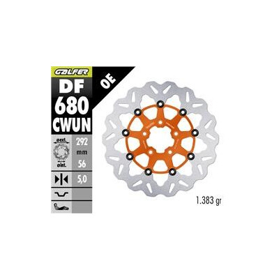 Disque de frein DF680CWUN 292x56,3x5