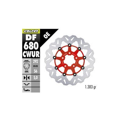 DISQUE DE FREIN DF680CWUR 292x56,3x5