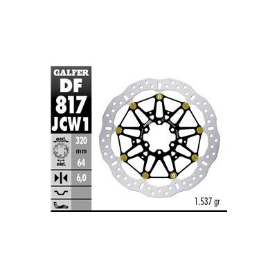 DISQUE DE FREIN DF817JCW1G03 320x64,2x6