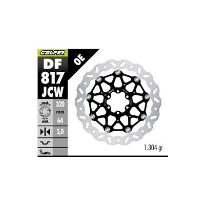 DISQUE DE FREIN DF817JCW 320x132x5