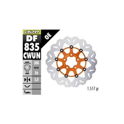 DISQUE DE FREIN DF835CWUN 300x56,3x5