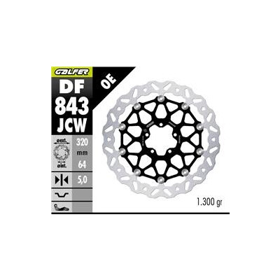 Disque de frein DF843JCW 320x64x5