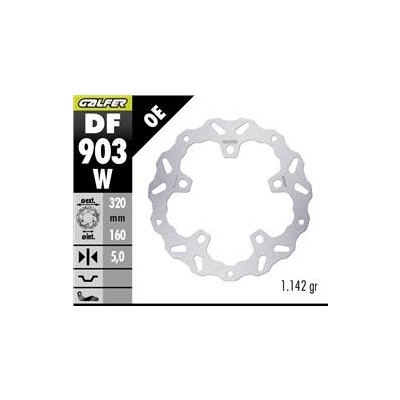 DISQUE DE FREIN DF903W 320x160,4x5